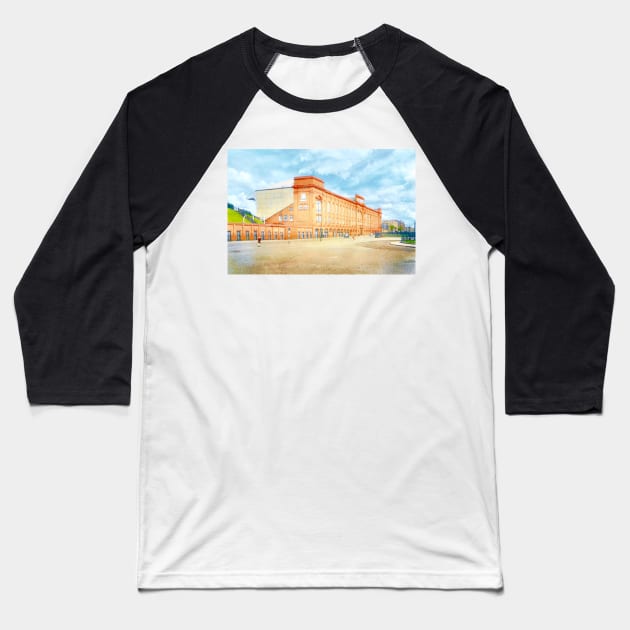 The big orange house in Ibrox Baseball T-Shirt by AndythephotoDr